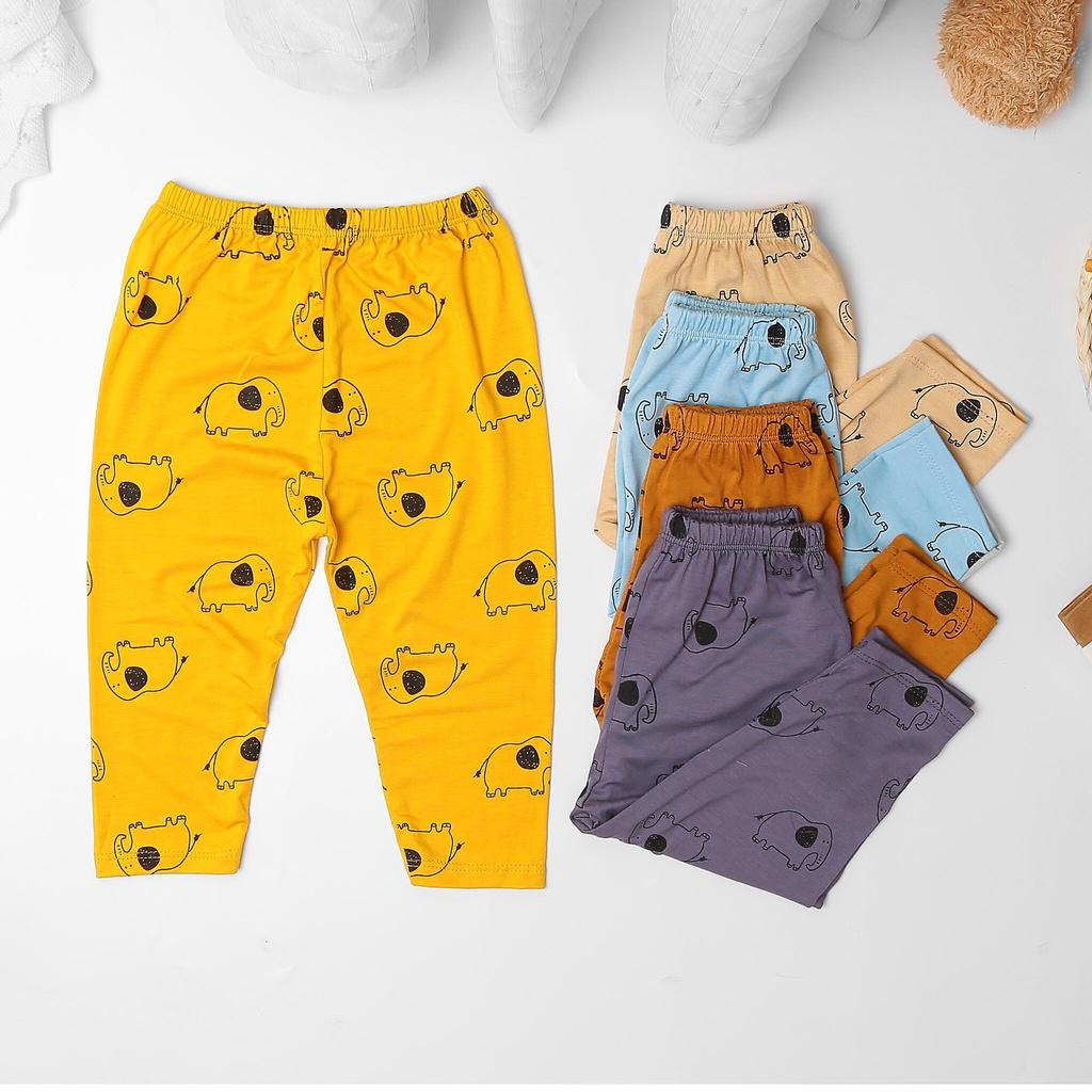 Bộ dài tay thun lạnh in gấu size nhí và đại cho bé trai bé gái từ 7-32kg