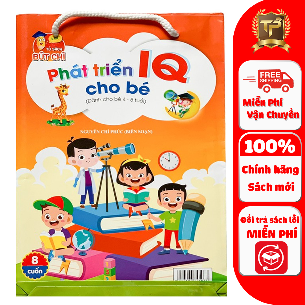 Sách - Combo phát triển IQ dành cho bé 4 đến 5 tuổi (Bộ 8 cuốn)