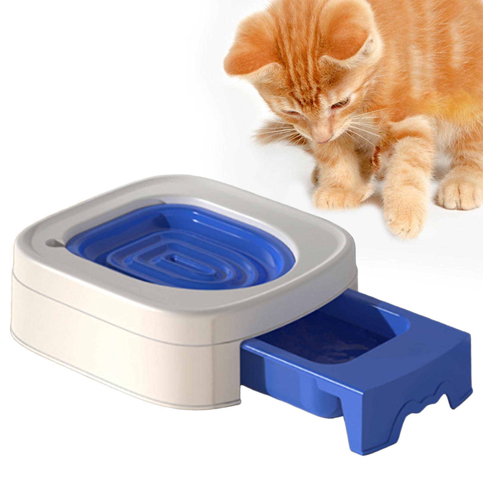 Cat Litter Tray Cat Toilet Training Litter Pan Portable Cats Litter Box Blue