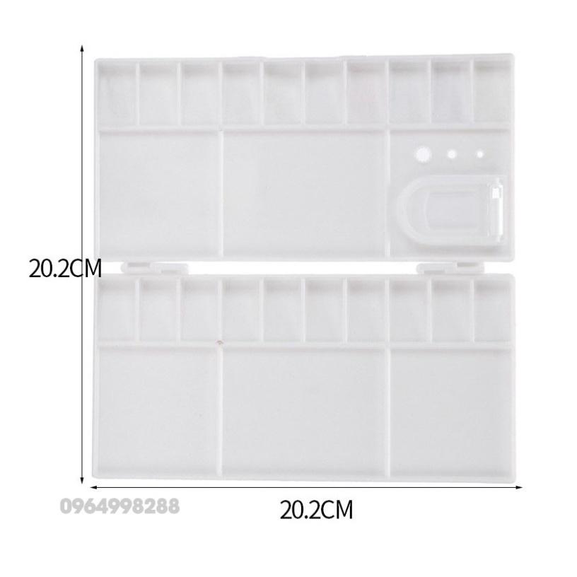 Khay pha màu nước gập 10.4*20CM tiện lợichắc chắn chuyên dùng vẽ màu nướcmàu bột, acrylic