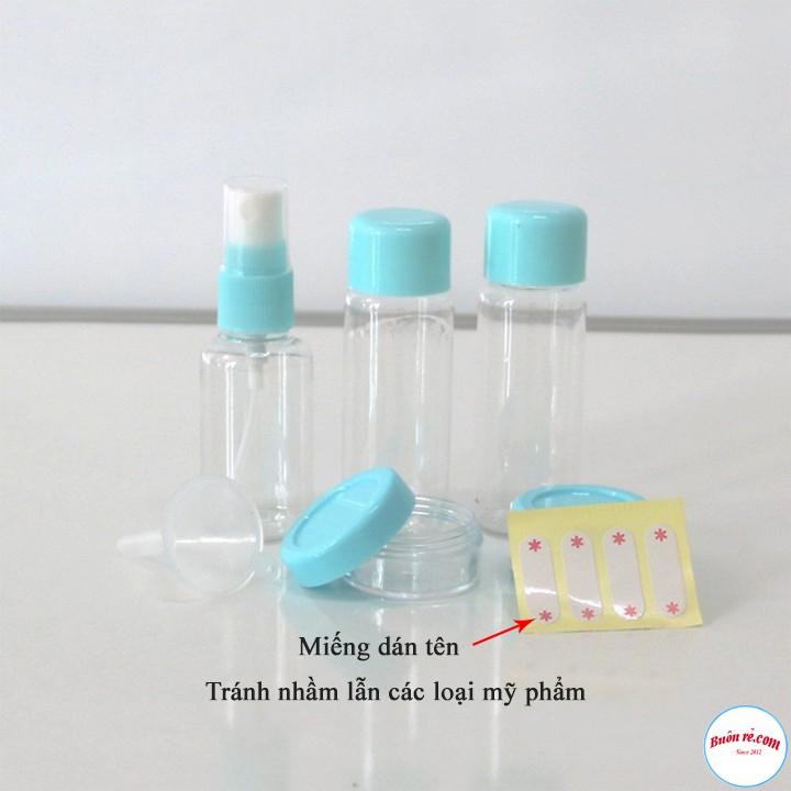 Bộ Chiết Mỹ Phẩm, Dung Dịch Mini 7 Món kèm túi zip tiện lợi - 00295