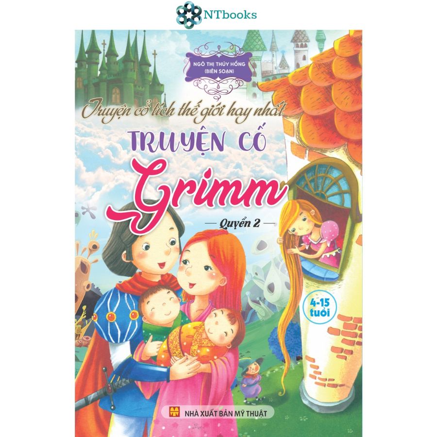 Sách Truyện cổ tích thế giới hay nhất: Truyện cổ Grim - Bộ 3 cuốn