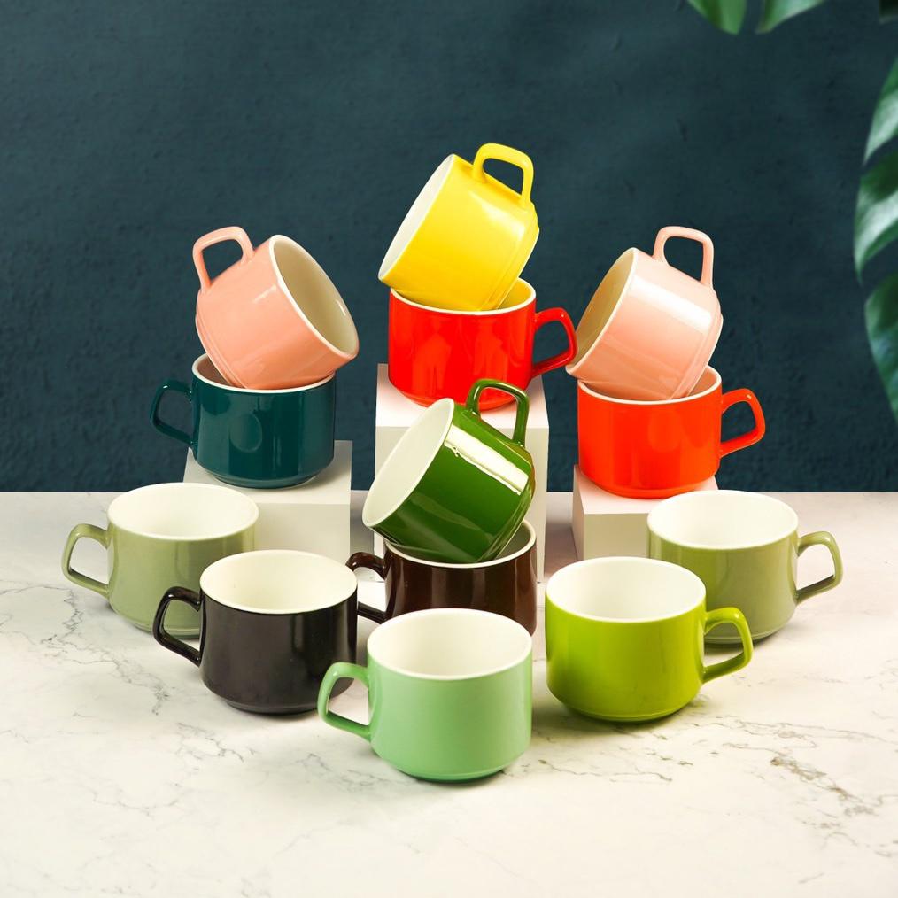 Tách cafe Bát Tràng - Cà fe Cao cấp - Ly cafe 250ml - Cốc Uống Cà fê - Vitaminceramics