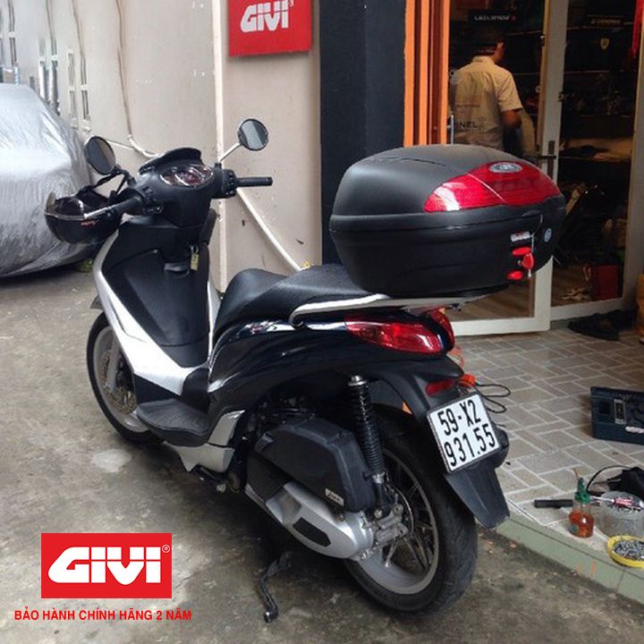 Combo Thùng Givi E450N Kèm Đế Và Cảng Sau Cho Xe Exciter 150 Hàng Chính Hãng