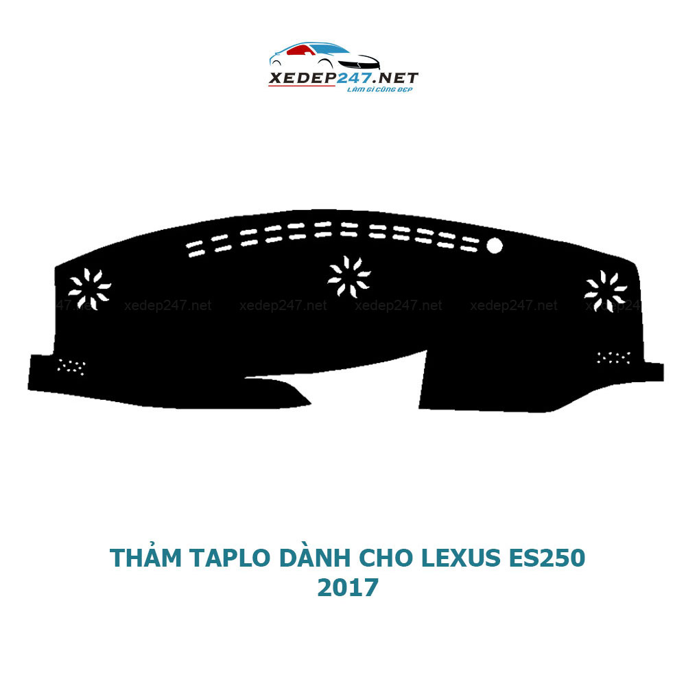 Thảm Taplo dành cho xe Lexus ES250 2017 chất liệu Nhung, da Carbon, da vân gỗ