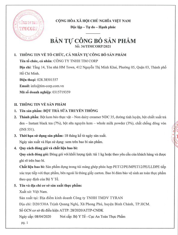 Bột Trà Sữa Truyền Thống 3in1 Déli - 250gr Pha Chế Trà Sữa Tiện Lợi, Nhanh Chóng