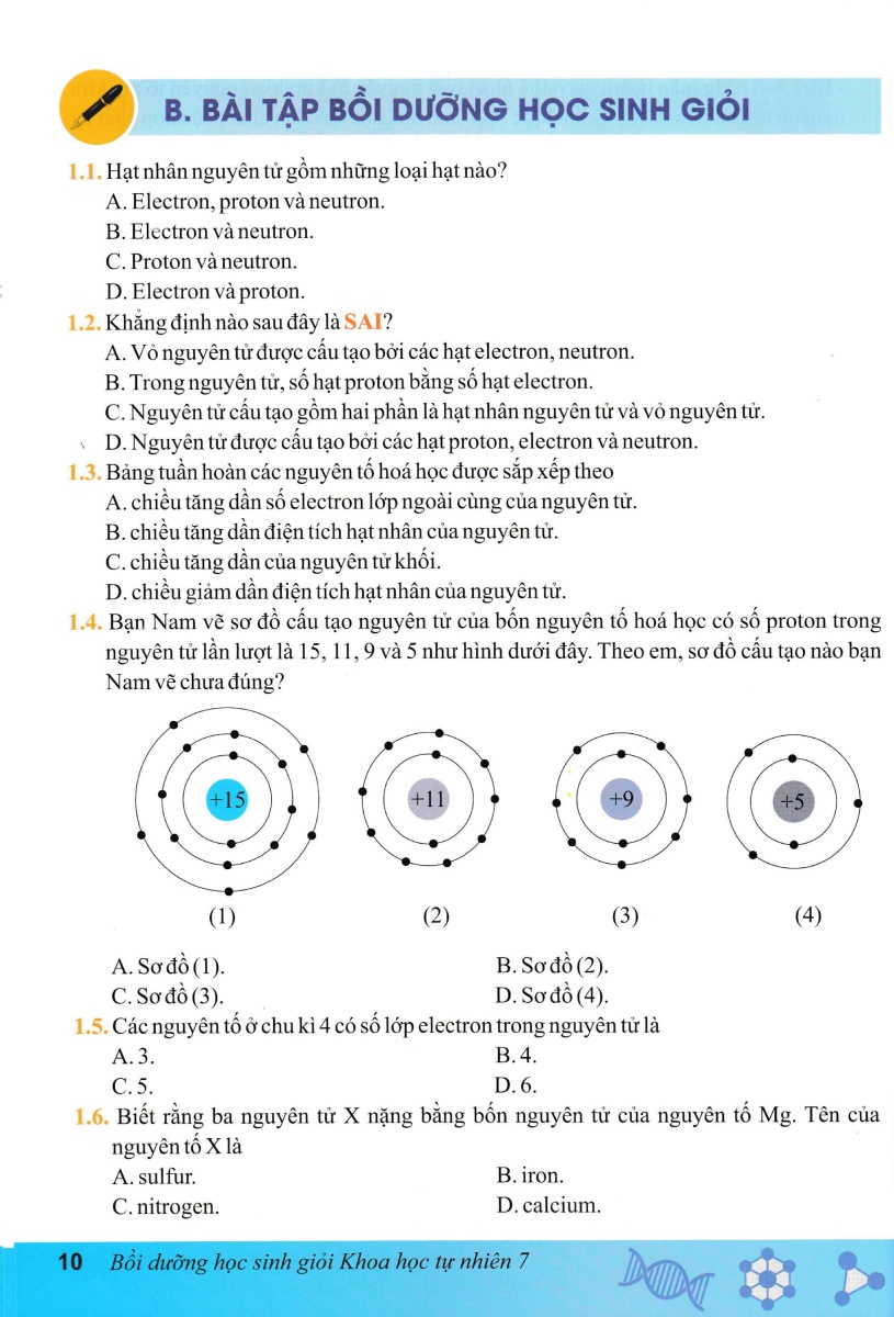 Bồi Dưỡng Học Sinh Giỏi Khoa Học Tự Nhiên 7 - ND (Biên Soạn Theo Chương Trình Giáo Dục Phổ Thông Mới)