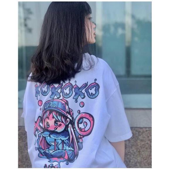 Áo Thun Nam Nữ XO Freesize, Thun mặc thoải mái, Áo thun UNISEX Form Rộng FreeSize, Áo thun nam nữ mặc , formn rộng chất cotton dày mịn