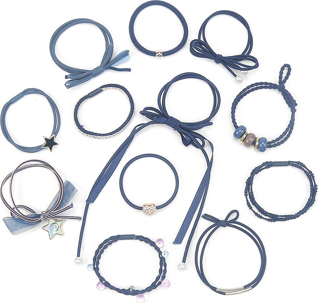 Hộp Dây Cột Tóc 12 Dây Đính Hạt