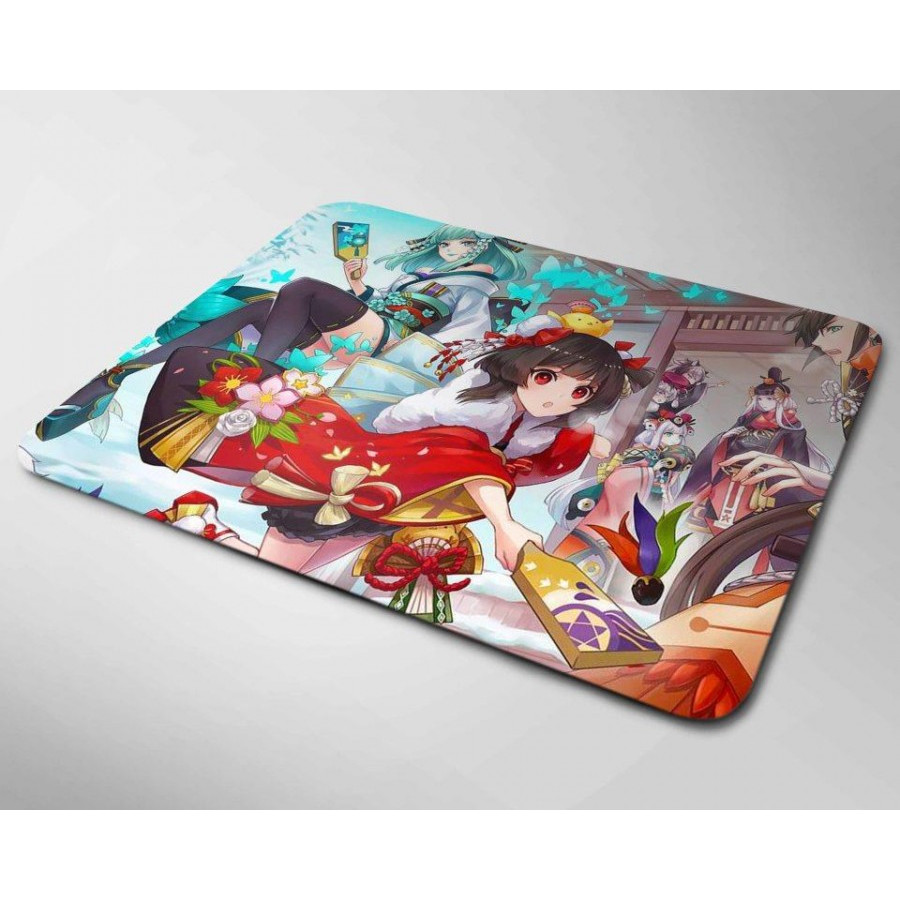 Miếng lót chuột mẫu Anime và Bướm Xanh (20x24cm)