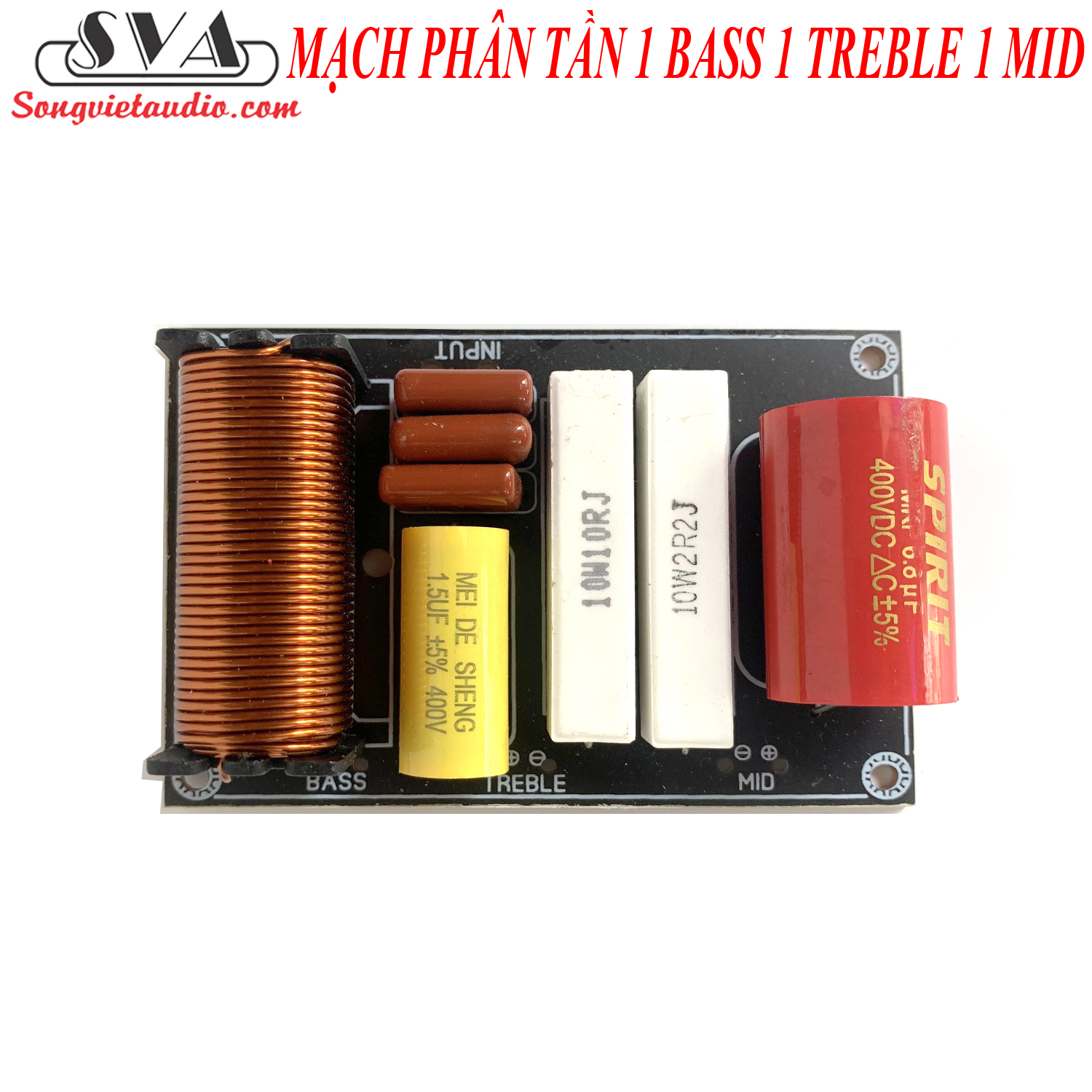 Mạch phân tần 1 bass 1 treble 1 mid - 1 board