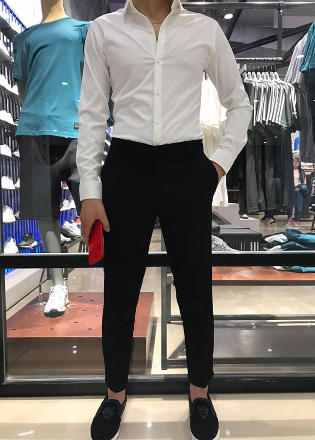 Quần Âu Nam Đen Dáng Body DEN01