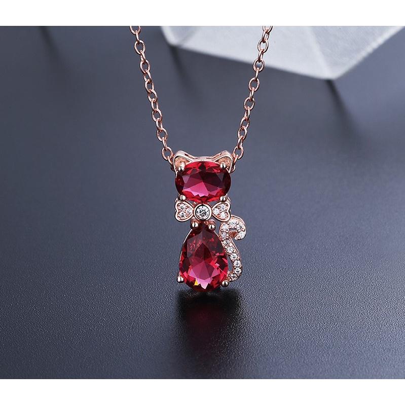 MẶT DÂY CHUYỀN HỒ LY ROSE BERYL TÌNH DUYÊN MAY MẮN TÀI LỘC TẶNG KÈM DÂY ĐEO, HỘP GẤM CAO CẤP