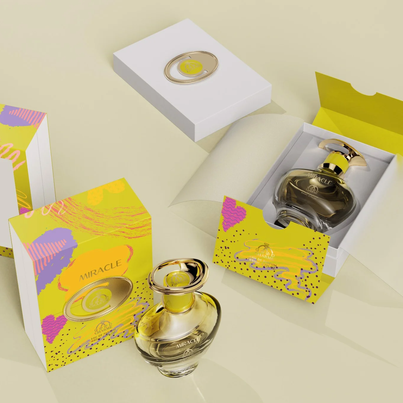 Nước hoa nữ cao cấp, Charme Miracle, đậm chất nước hoa Pháp, mùi hương quý phái, lưu hương lâu, 80ml
