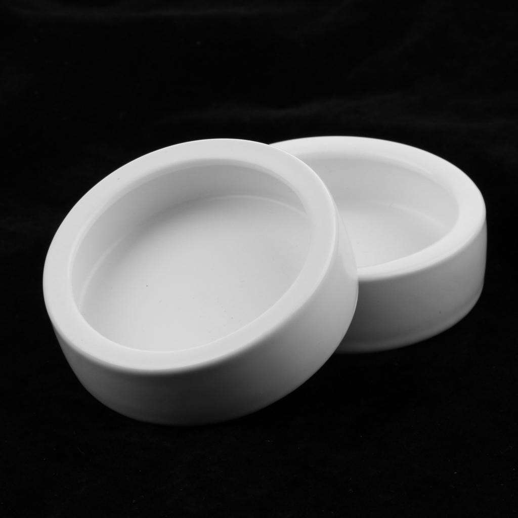 4Pcs Ceramic Reptile Feeding Worm Dish Food Water Bowl for Reptile