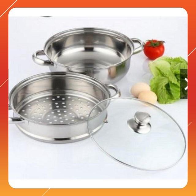 Nồi Hấp 2 Tầng Inox size 28cm