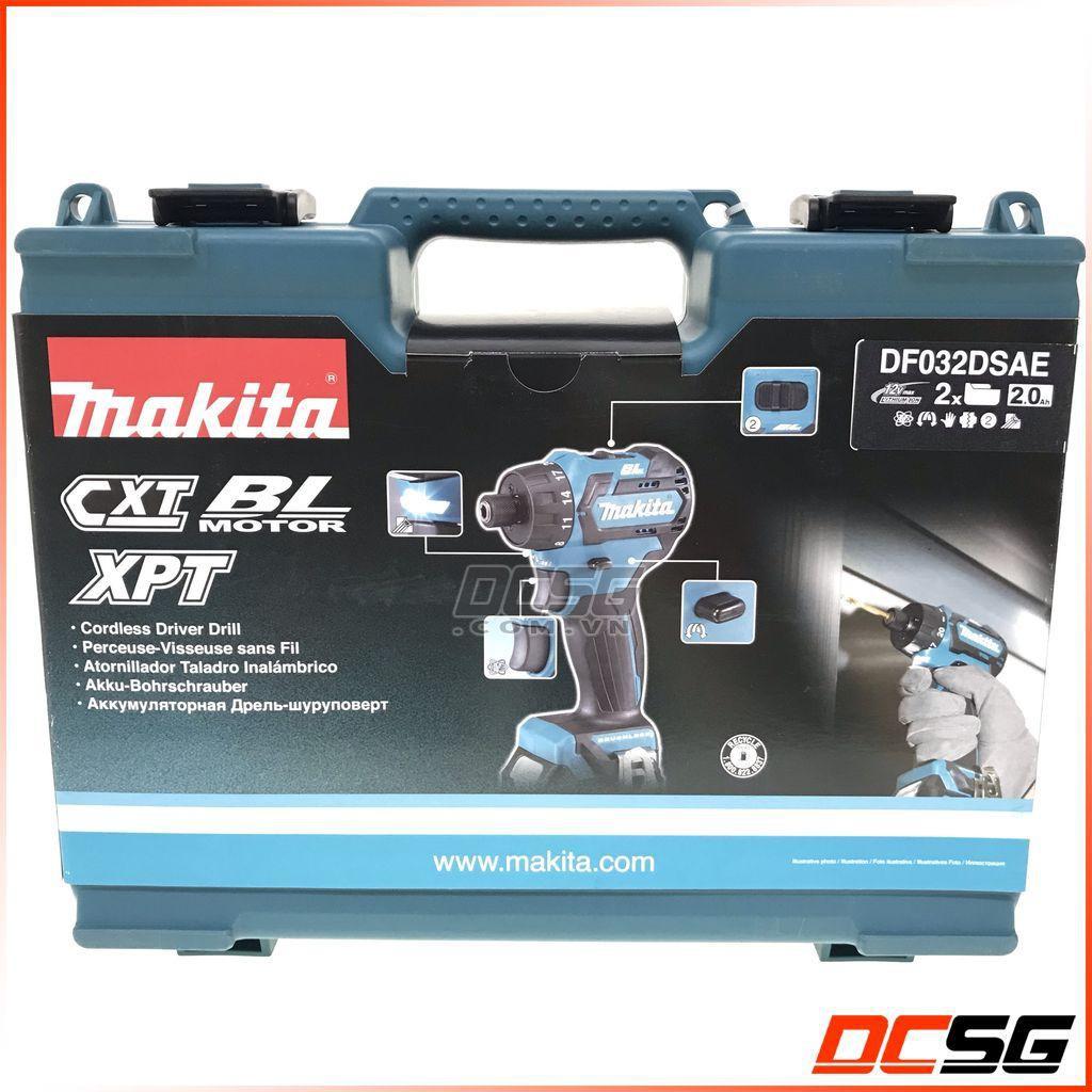 Máy khoan, vặn vít 10/28mm dùng pin 12Vmax Makita DF032DSAE