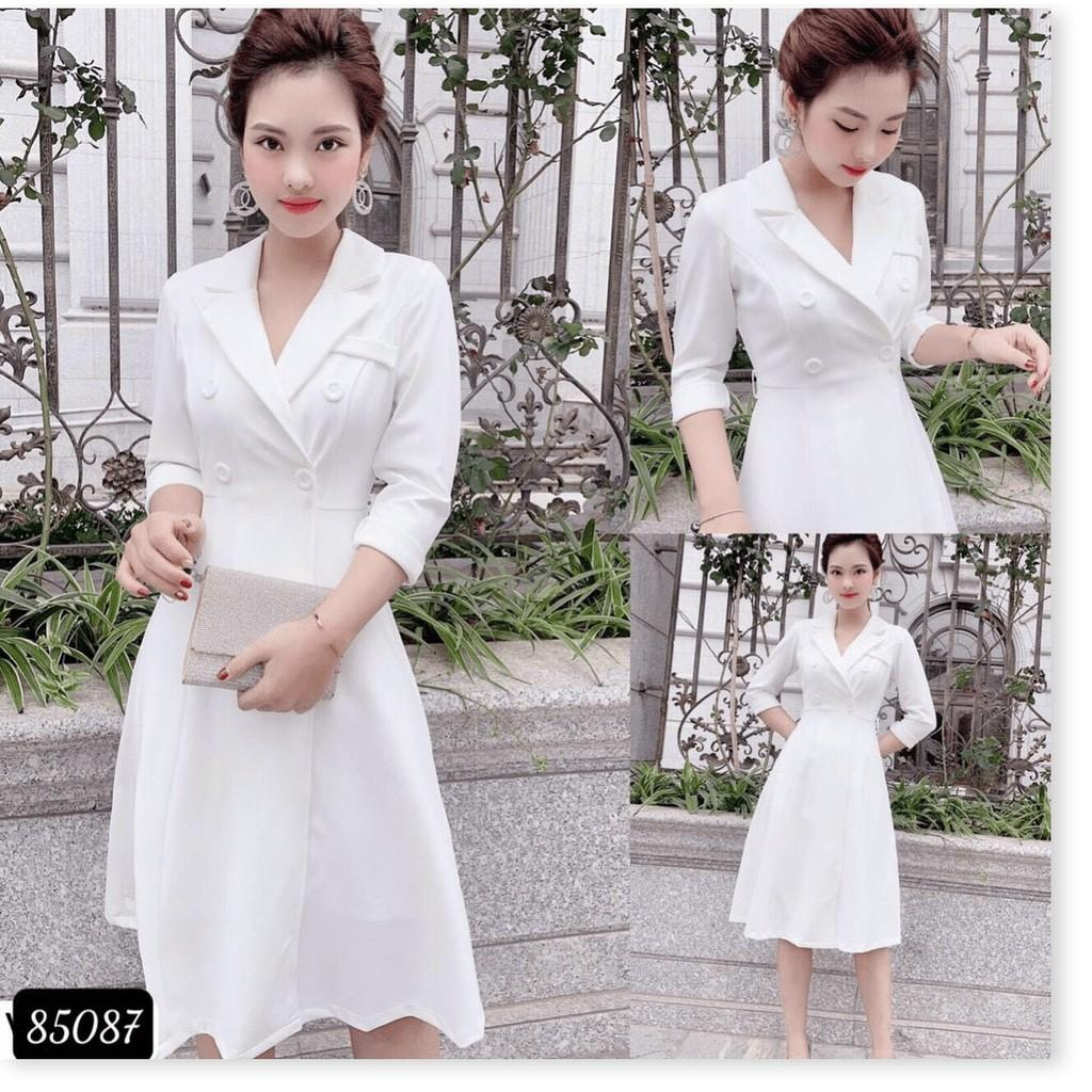 ĐẦM XOÈ TRẮNG VINTAGE SANG TRỌNG XINH XẮN , CHO CÁC NÀNG/ CÓ ĐỦ SIZE THỜI TRANG MỚI KINGSHOP79