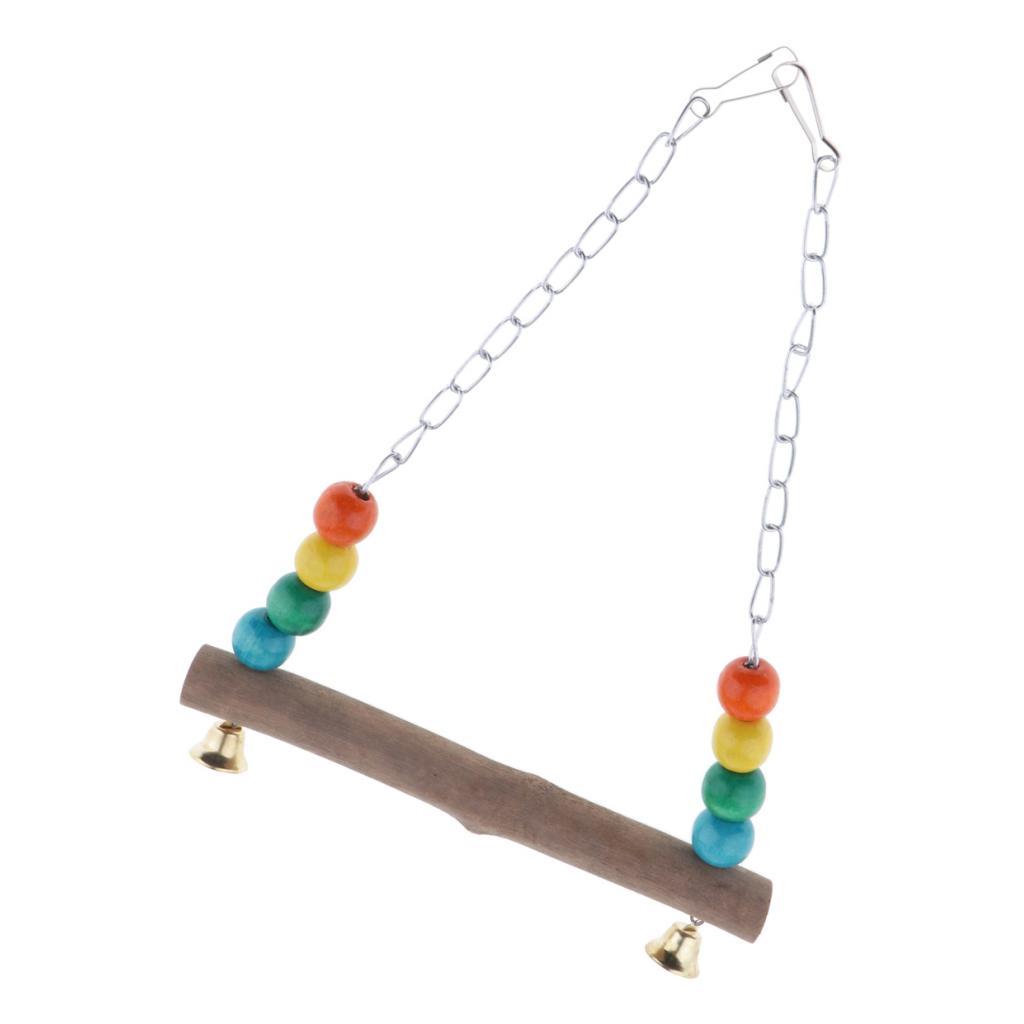 Pet Parrot Swing Parrot Hanging Swing Toys for Parakeet Cockatoo S