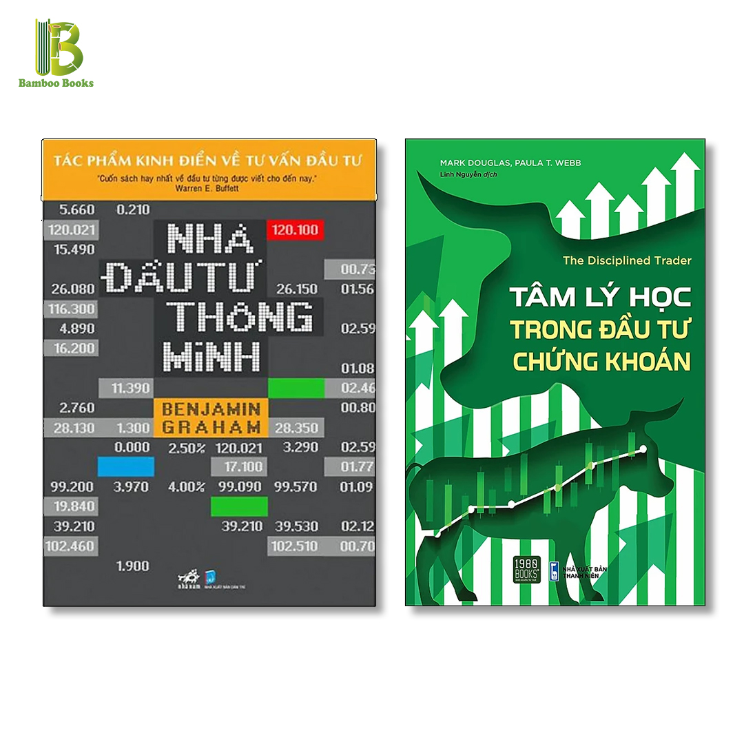 Combo Sách Tư Duy Trong TTCK : Nhà Đầu Tư Thông Minh + Tâm Lý Học Trong Đầu Tư Chứng Khoán (Tặng Kèm Bookmark Bamboo Books)