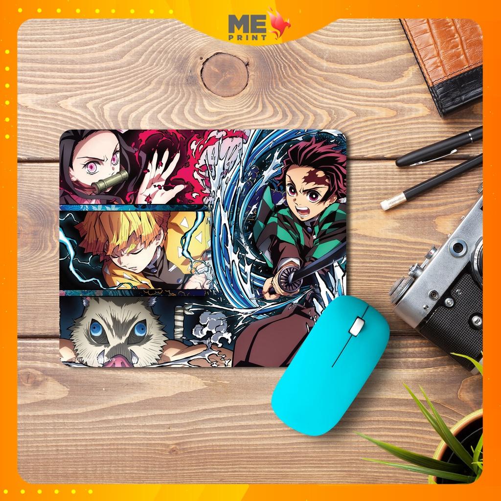 Lót chuột kimetsu no yaiba, Pad chuột in theo yêu cầu đủ loại anime – game – manga giá rẻ PRINTME SHOP