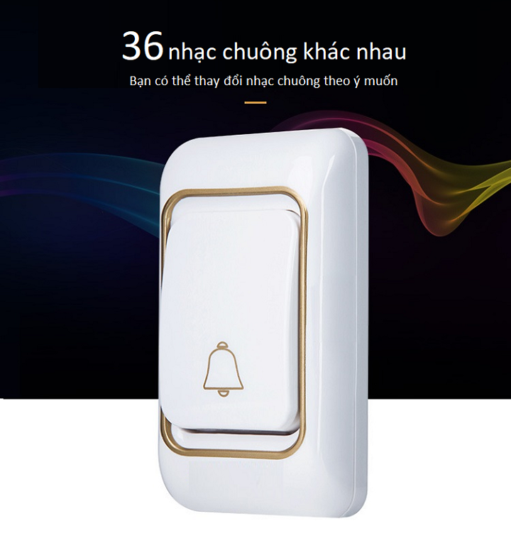 Chuông Cửa Không Dây - Bộ Chuông Cửa Không Dây Chống Nước Cacazi Katjas K06-2