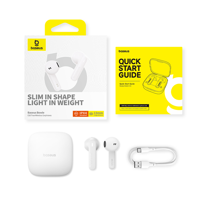Tai nghe Bluetooth V5.3 Baseus Bowie E16 True Wireless Earphones - Hàng Chính Hãng