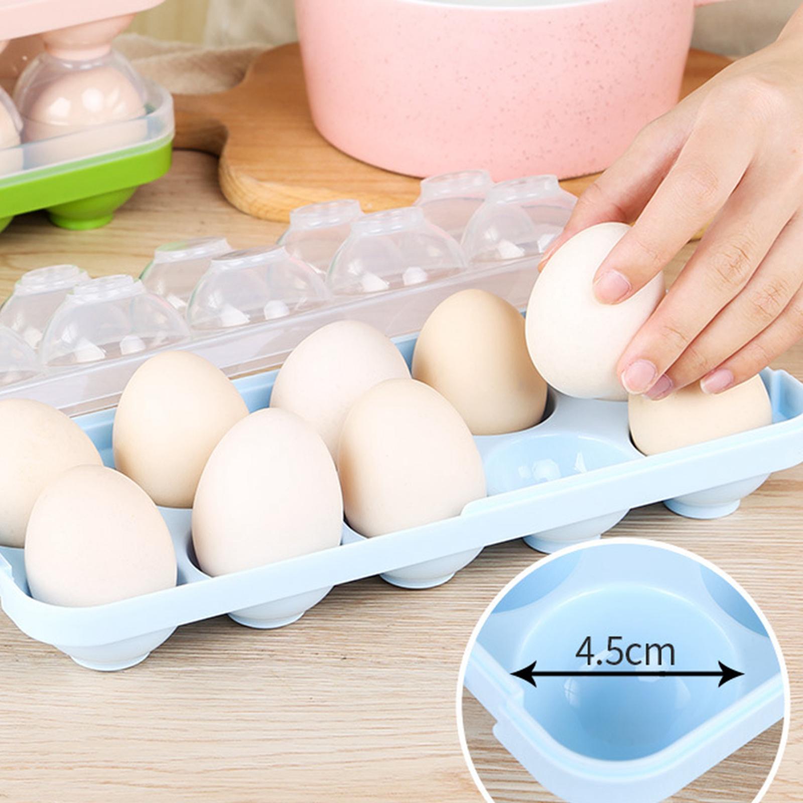 Eggs Tray Holder Crisper Organizer Container for Fridge Refrigerator Kitchen