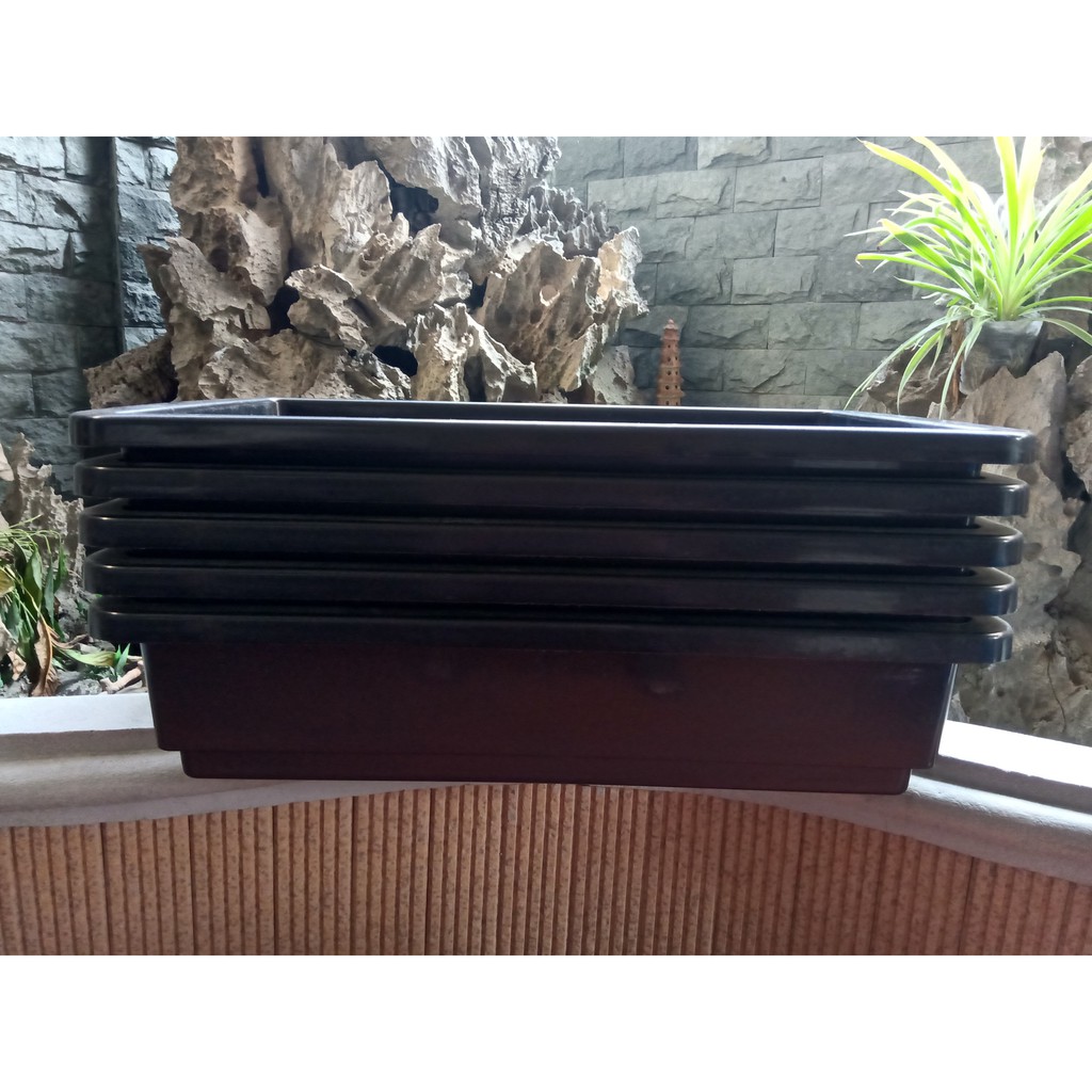 Combo 05 Khay Nhựa Trồng Rau Kích Thước 63x42x16cm