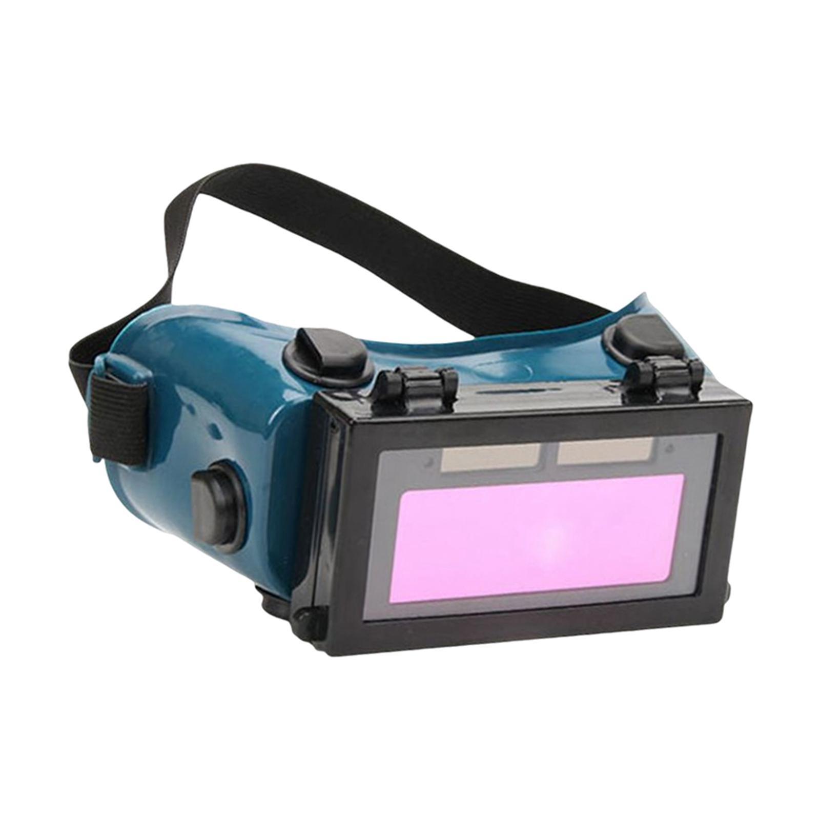 Welder Welding Goggles Glasses Blue Black