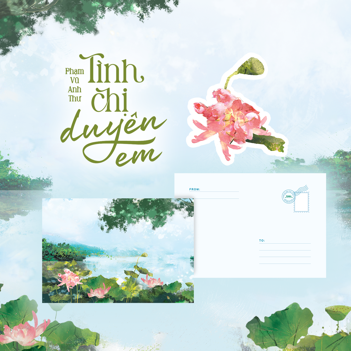 Sách - Tình Chị Duyên Em - Tặng Kèm Bookmark Bế Hình Hoa Sen + Postcard In Hai Mặt
