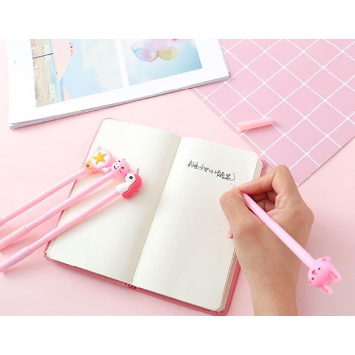 Bộ 5 bút hồng kèm 10 ngòi nước xinh