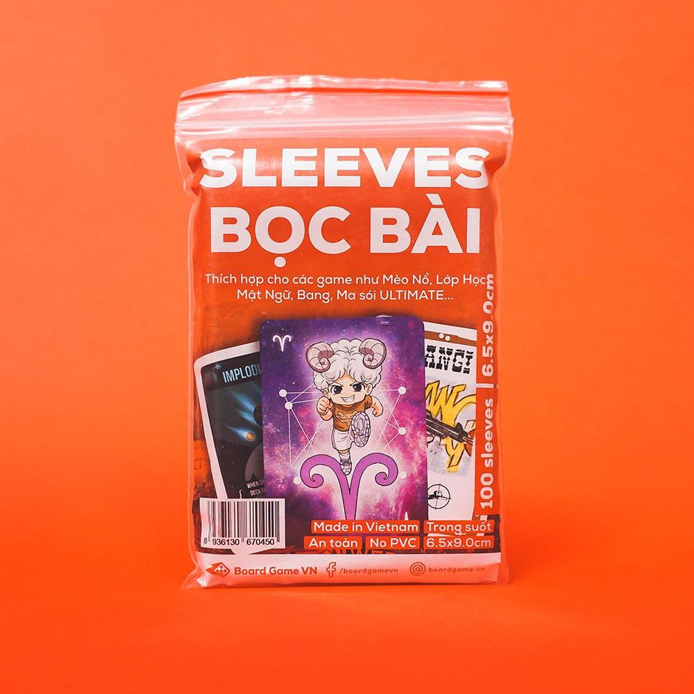 Sleeves bọc bảo vệ bài Cuộc Đua Sao Chổi - Size 6.5 x 9 cm (100 cái)- Board Game VN