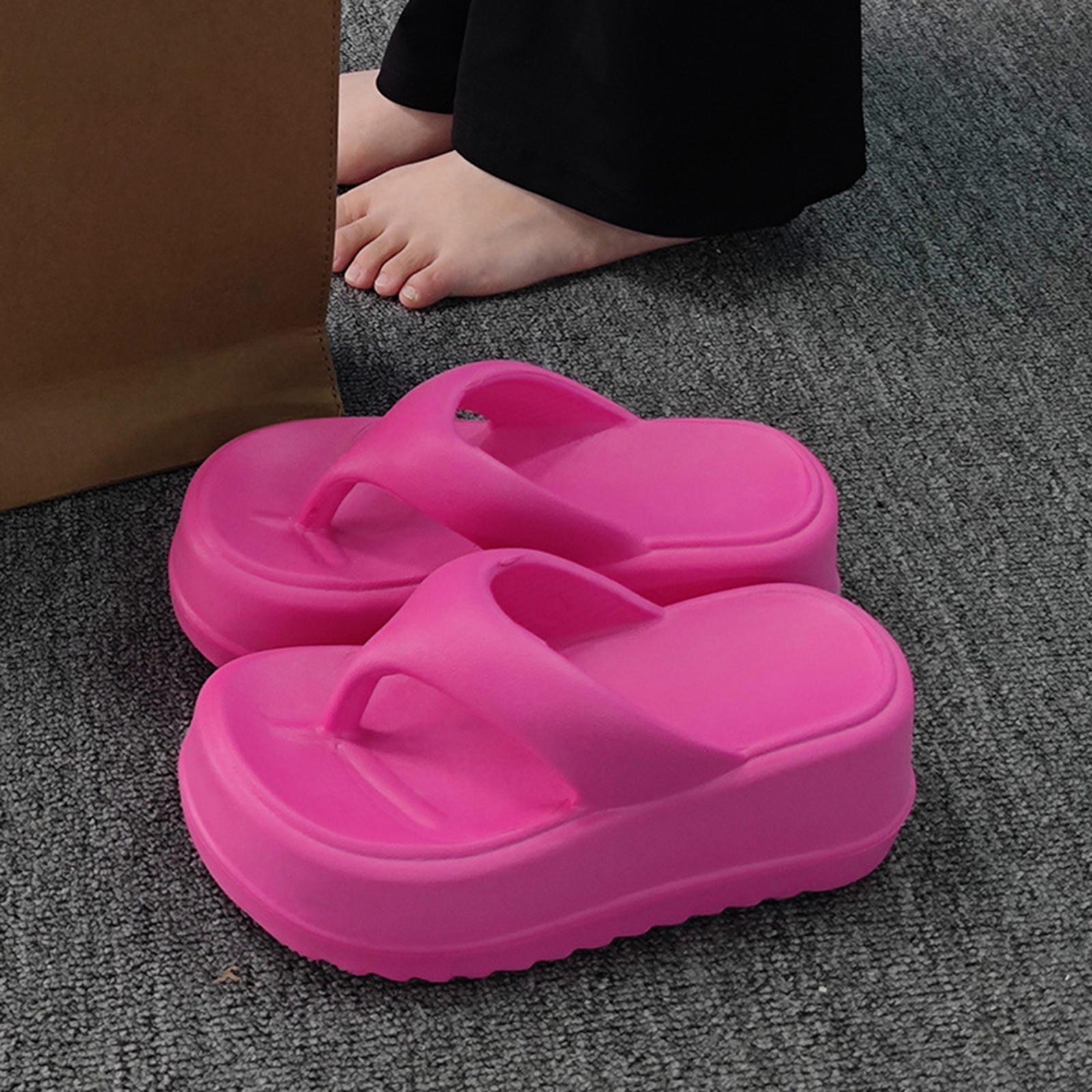 Women Slippers Summer, Flip Flops, Support Comfort, Eva, Height 7cm Fashion Accessories Slide Sandals Women Platform Sandals for Home