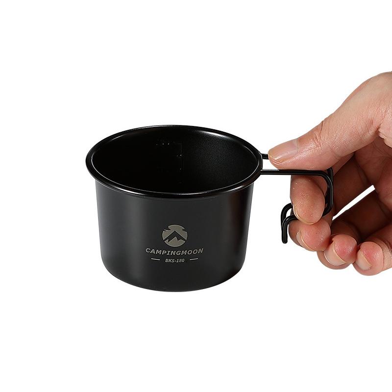 CAMPINGMOON Outdoor Camping Stainless Steel Sierra Cup Portable Camping Hiking Picnic BBQ Tableware Cookware