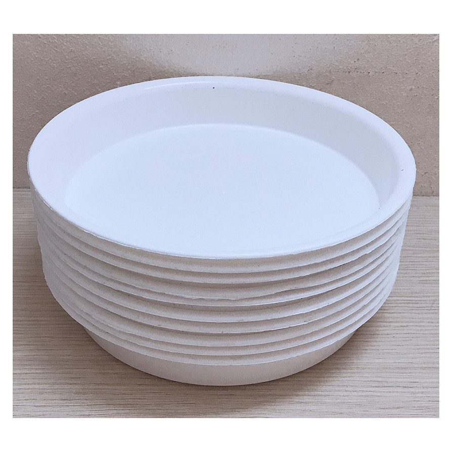 10 Khay Lót Đế Chậu D200 Binh Thuan Plastics - Màu Trắng