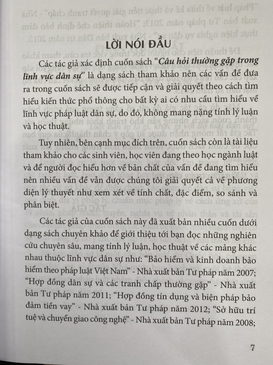 Các câu hỏi thường gặp trong lĩnh vực dân sự