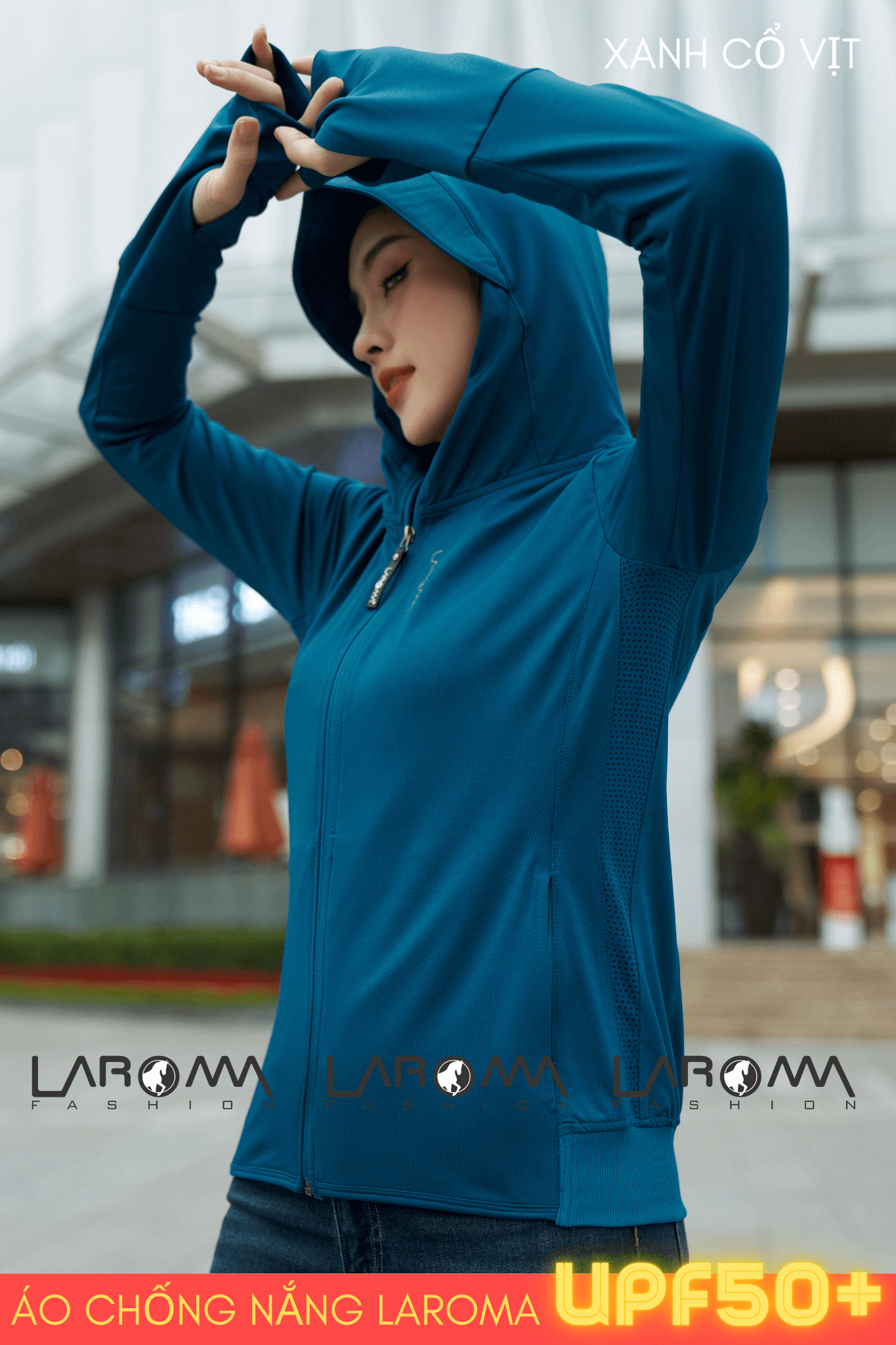 Áo Chống Nắng Nữ Cotton Laroma| UPF50+ | Vải Thơm | Làm Mát | Thời Trang | Đa Dụng