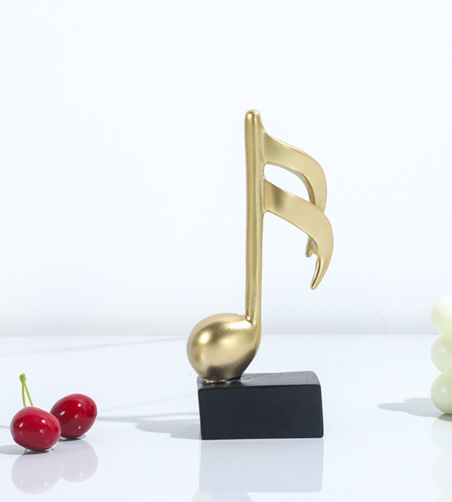 Nhấn chuột lên hình để phóng to Mô hình 3 nốt nhạc, khoá sol mạ đồng bàn làm việc decor trang trí nhà cửa - Hàng chính hãng