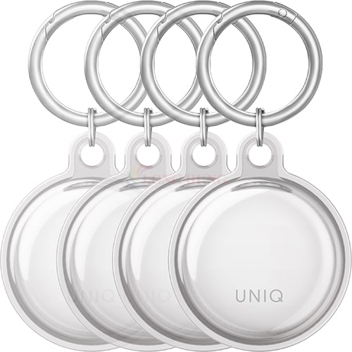 Bao da Uniq Glase Airtag UNIQ-AIRTAGBUN-GLS (Set 4 cái) - Hàng chính hãng