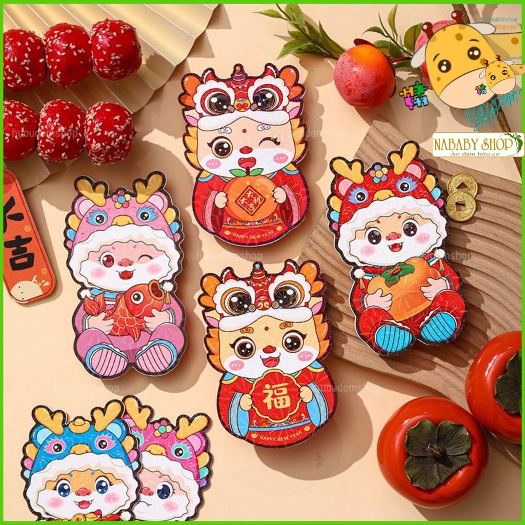 [Mẫu mới] Bao lì xì tết hoạt hình phản quang loại xịn, tết lì xì chibi 2024, lì xì 2024 bán chạy