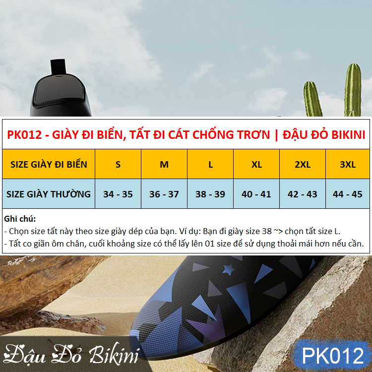 Giày đi biển chống trơn trượt, dùng lặn biển, dạo bãi cát, dải đá... chất mềm mại, nhiều màu sắc đẹp cho cả nam và nữ | PK012