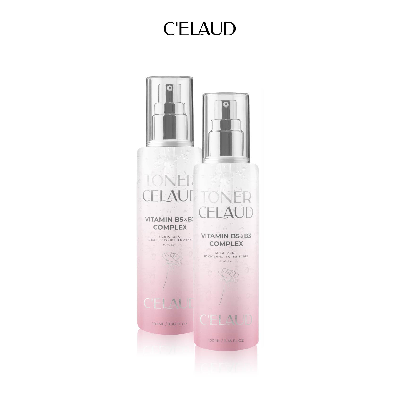 Combo 2 nước hoa hồng làm dịu da và cân bằng độ pH Toner Celaud