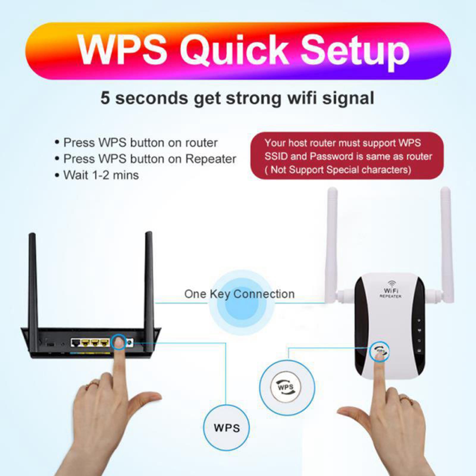 Wifi Range Booster Extender Router 300Mbps UK Plug
