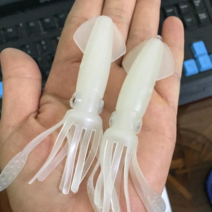 Mực Mềm Giả Mồi Câu Cá Phát Sáng Trong Bóng Tối 8 Gr - thegioidocau