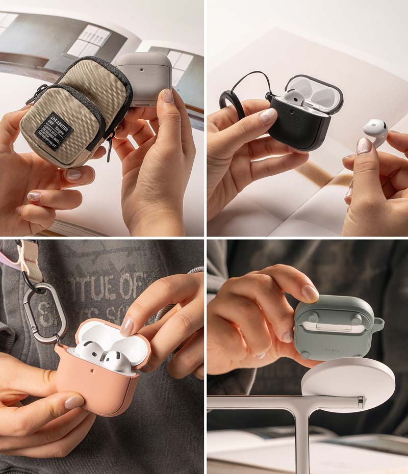 Vỏ ốp dành cho AirPods 4 RINGKE Onyx Magnetic - Hàng Chính Hãng