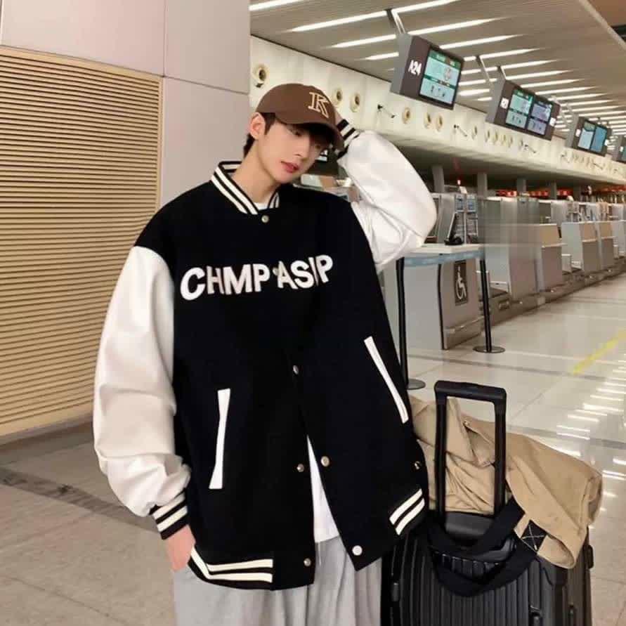 Áo Khoác Bomber Nam Nữ in CHMP ASUP 2 Lớp Phong Cách độc lạ Cool Ngầu bao đẹp tpp585 hàng mới