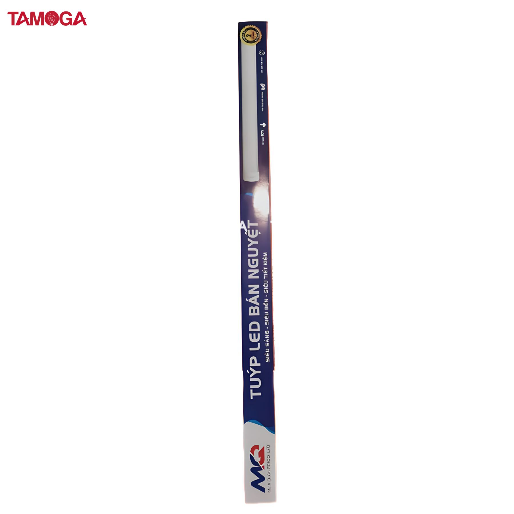 Đèn tuýp led trang trí led bán nguyệt Minh Quân TAMOGA NARIS 4010 công suất 44w, 60w