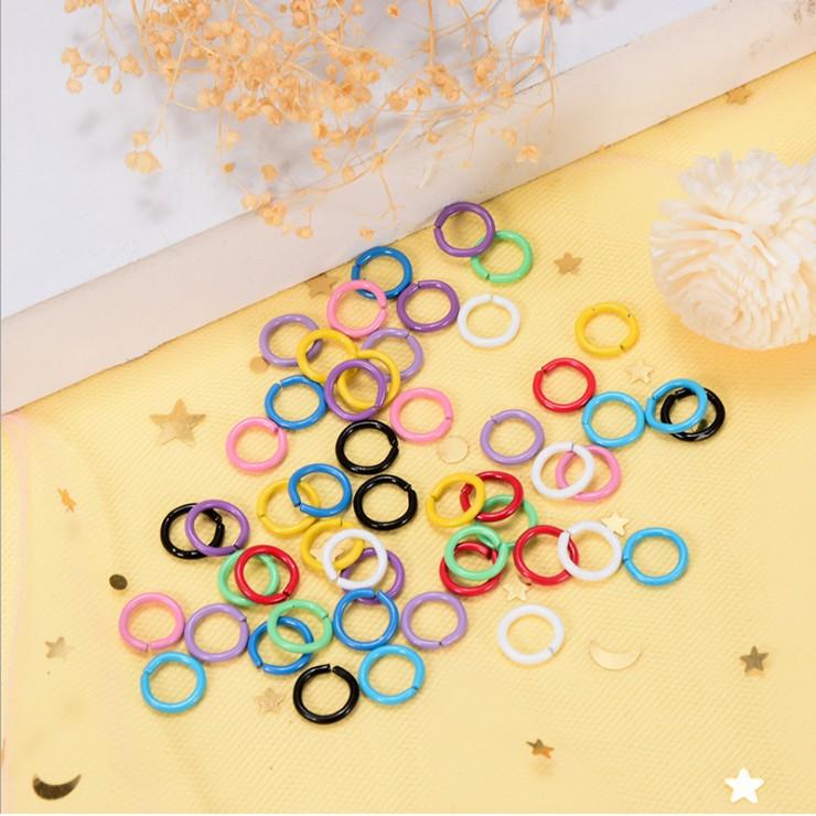 KHO-HN * Khoen sắt nhỏ các màu dùng nối móc khóa, dây chuyền, thú bông, DIY