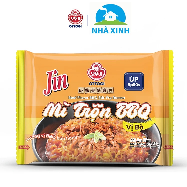 Combo 5 gói - Mì JIN mini Ottogi - BỘ TỨ MÌ TRỘN kiểu Hàn